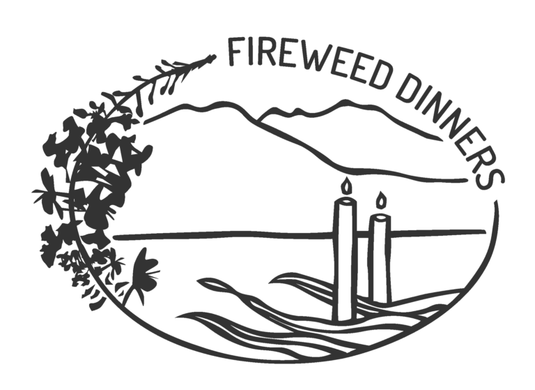 Fireweed logo black and white background PNG 768x559