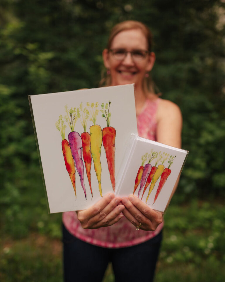 Carrot Watercolor Prints & Cards